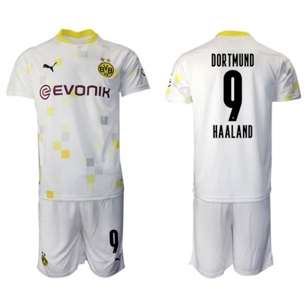Billiga Fotbollströjor Borussia Dortmund Erling Braut Haland 9 Barn Tredje tröja 2020/21 Kortärmad